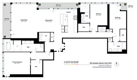 100 Vandam St #15A, New York, NY 10013