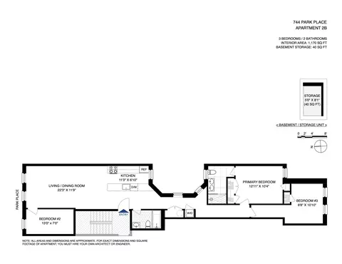 744 Park Pl #2B, Brooklyn, NY 11216