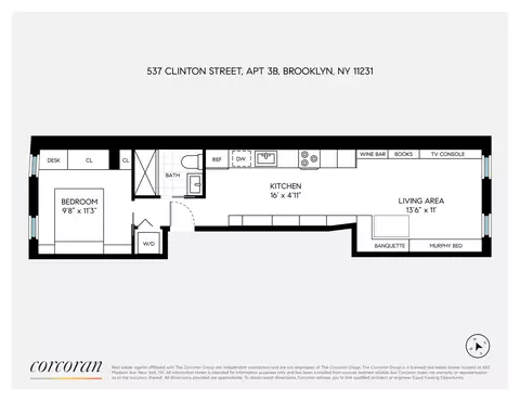 537 Clinton St #3B, Brooklyn, NY 11231