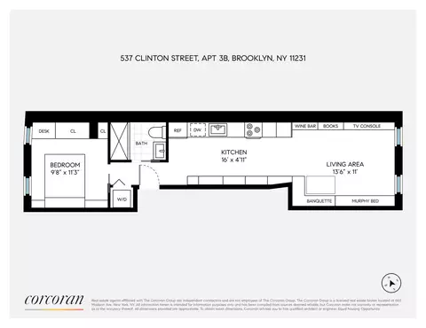 537 Clinton St #3B, Brooklyn, NY 11231