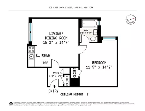 205 E 10th St #6E, New York, NY 10003