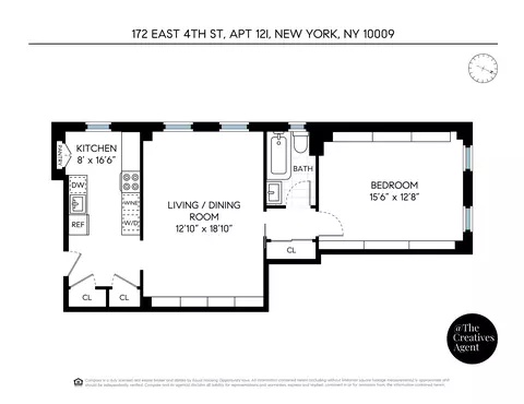172 E 4th St #12I, New York, NY 10009