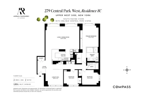 279 Central Park W #8C, New York, NY 10024
