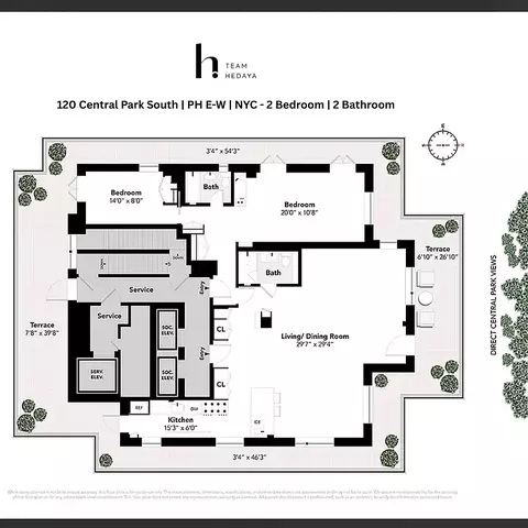 120 Central Park S #PHE/W, New York, NY 10019