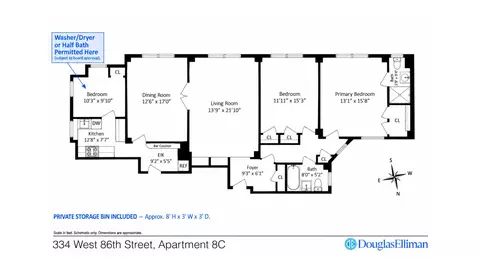 334 W 86th St #8C, New York, NY 10024
