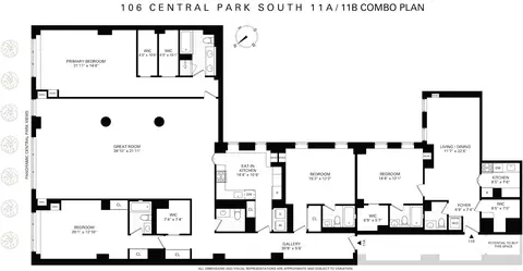 106 Central Park S #11A/11B, New York, NY 10019