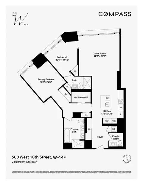 500 W 18th St #WEST 14F, New York, NY 10011