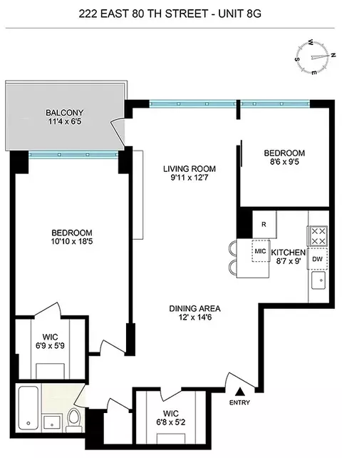 222 E 80th St #8G, New York, NY 10075