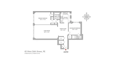 45 W 54th St #9E, New York, NY 10019