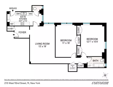 215 W 92nd St #9I, New York, NY 10025
