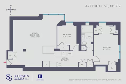 477 Fdr Dr #M1602, New York, NY 10002