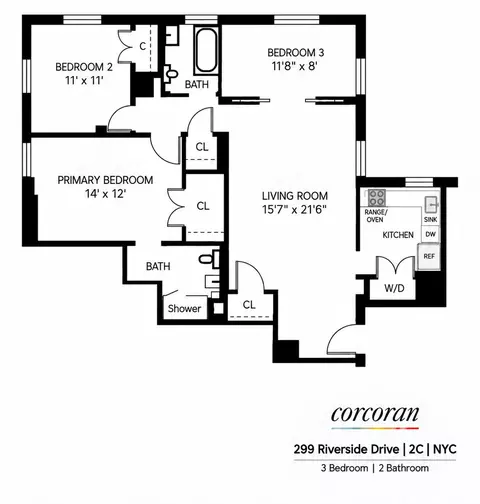 299 Riverside Dr #2C, New York, NY 10025