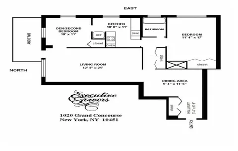 1020 Grand Concourse #10V, New York City, NY 10451