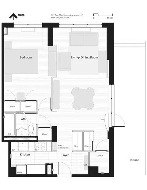222 E 80th St #11F, New York, NY 10075