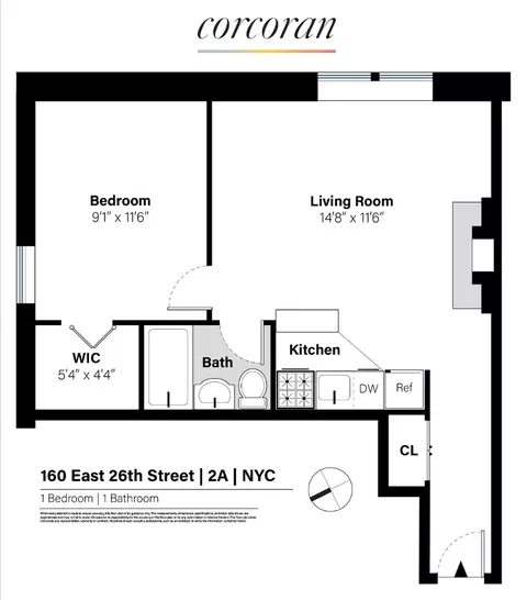 160 E 26th St #2A, New York, NY 10010