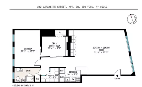 242 Lafayette St #3N, New York, NY 10012