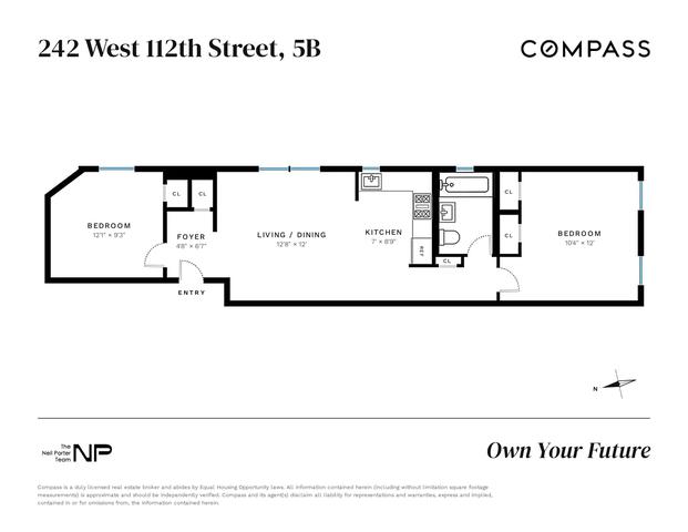 242 W 112th St #5B, New York, NY 10026