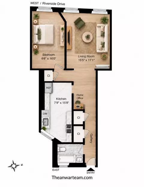 552 Riverside Dr #1A, New York, NY 10027