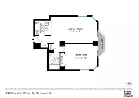 500 W 43rd St #9J, New York, NY 10036