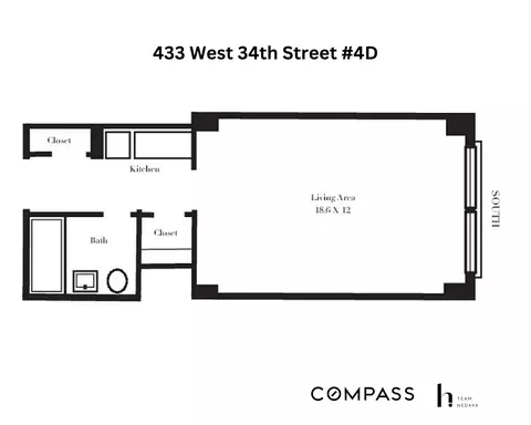 433 W 34th St #4D, New York, NY 10001