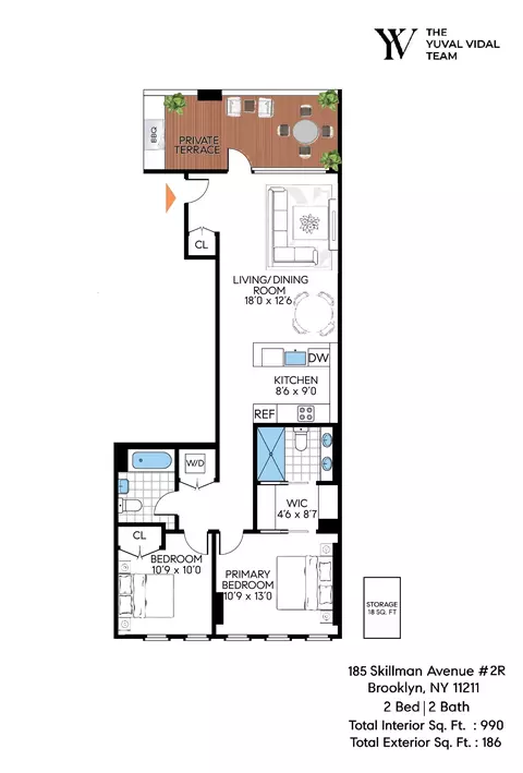 185 Skillman Ave #2R, Brooklyn, NY 11211