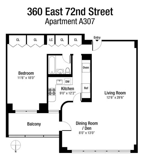 360 E 72nd St #A307, New York, NY 10021