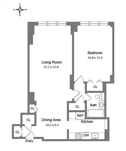 159 W 53rd St #31-D, New York, NY 10019