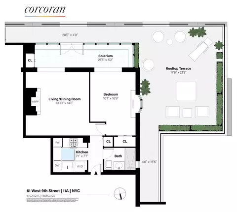 61 W 9th St #PHA, New York, NY 10011