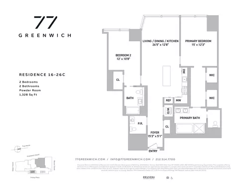 77 Greenwich St #25-C, New York, NY 10006