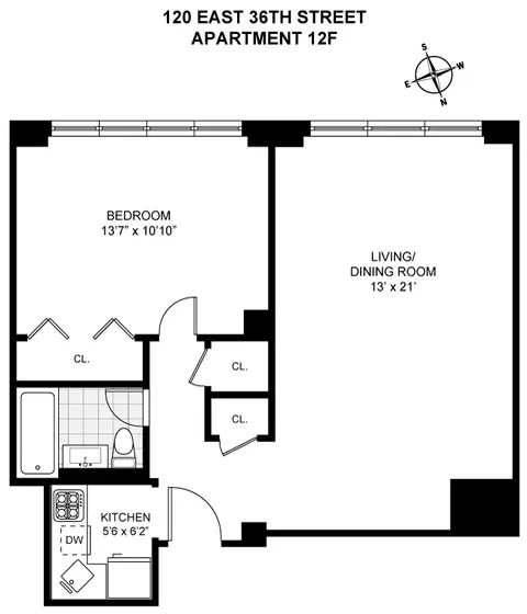 120 E 36th St #12F, New York, NY 10016