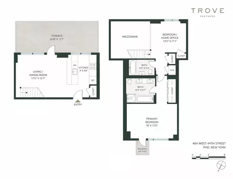 464 W 44th St #PHD, New York, NY 10036