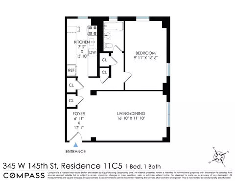 345 W 145th St #11C5, New York City, NY 10032