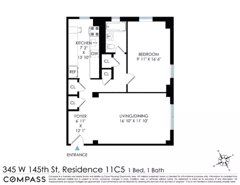 345 W 145th St #11C5, New York City, NY 10032