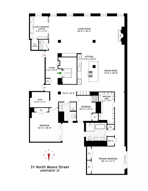 31 N Moore St #2E, New York, NY 10013