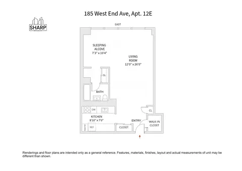 185 W End Ave #12E, New York, NY 10023