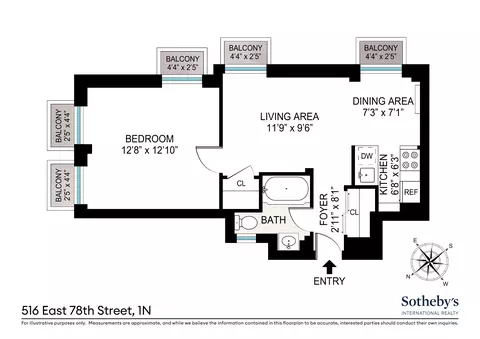 516 E 78th St #1N, New York, NY 10075