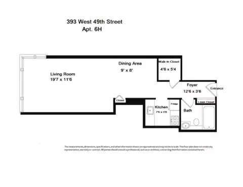 393 W 49th St #6H, New York, NY 10019