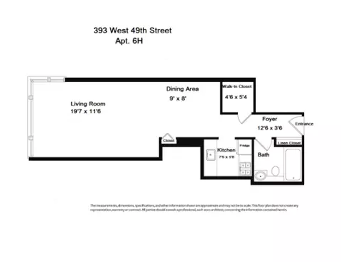 393 W 49th St #6H, New York, NY 10019