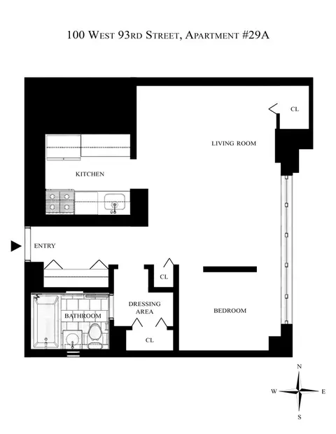 100 W 93rd St #29A, New York, NY 10025