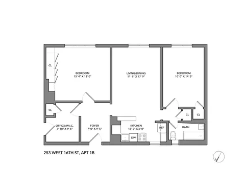 253 W 16th St #1B, New York, NY 10011