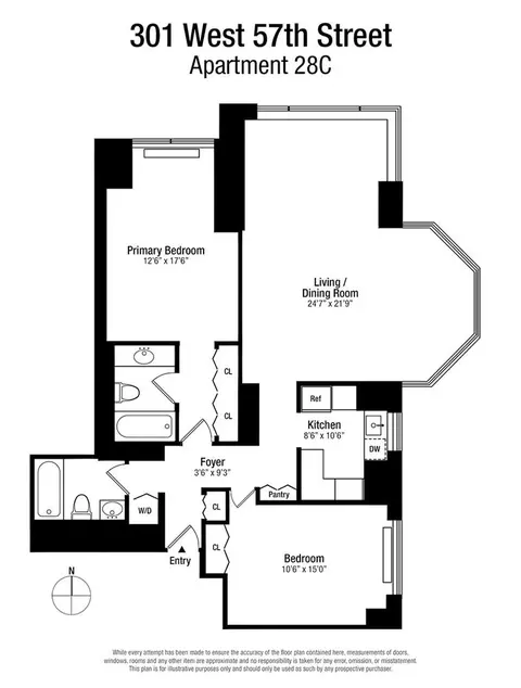 301 W 57th St #28C, New York, NY 10019