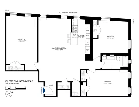 359 Fort Washington Ave #6B, New York, NY 10033