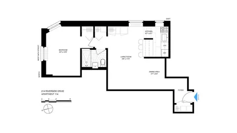214 Riverside Dr #114, New York, NY 10025