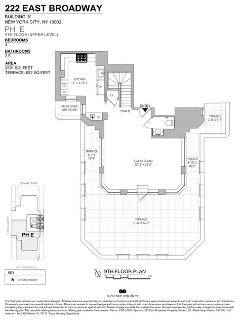222 E Broadway #PHE, New York, NY 10002