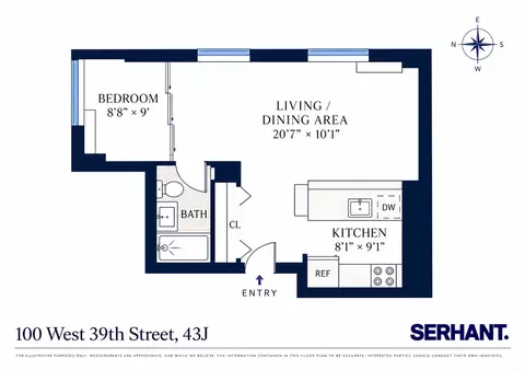 100 W 39th St #43J, New York, NY 10018