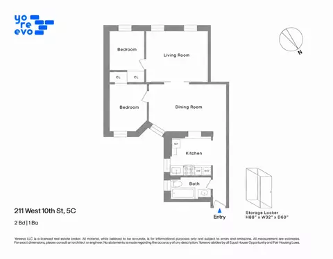 211 W 10th St #5C, New York, NY 10014