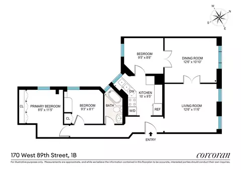 170 W 89th St #1B, New York, NY 10024