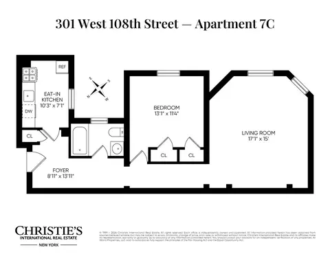 301 W 108th St #7C, New York, NY 10025
