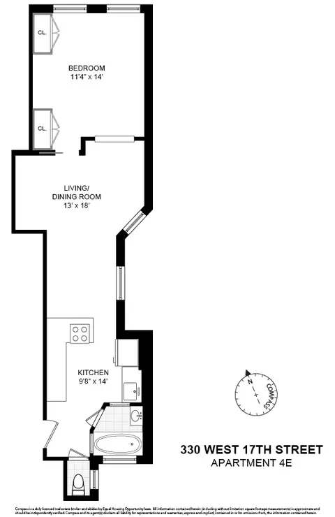 330 W 17th St #4E, New York, NY 10011