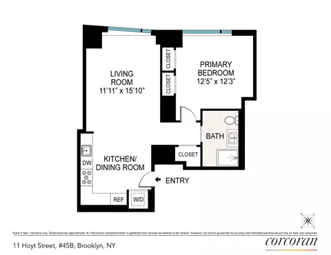 11 Hoyt St #45B, Brooklyn, NY 11201